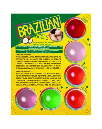SECRET PLAY SET 6 BRAZILIAN BALLS AROMAS