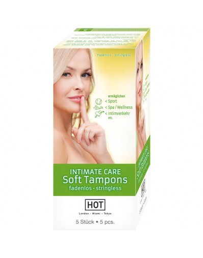 HOT INTIMATE CARE TAMPONES SUAVES 5 UDS