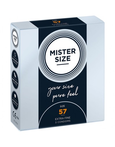 MISTER SIZE 57 (3 PACK) - NATURAL 57 CM