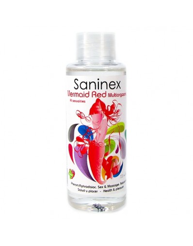 SANINEX MERMAID RED MULTIORGASMIC - SEX & MASSAGE OIL 100ML