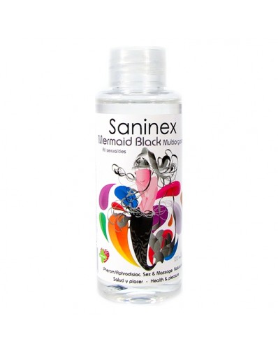 SANINEX MERMAID BLACK MULTIORGASMIC - SEX & MASSAGE OIL 100ML